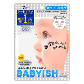 Kose Babyish маски для увлажнения и ровности тона