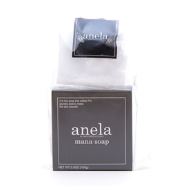 Anela Mana Soap мыло для умывания с гликолевой кислотой 7% и сеточкой
