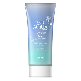 Skin Aqua Tone Up UV Essence Blue санскрин с функцией цветокоррекции кожи