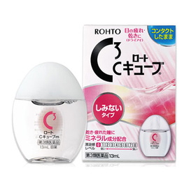Rohto C3 Cube увлажняющие глазные капли при ношении линз