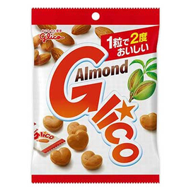 Glico Almond ирис с кусочками миндаля