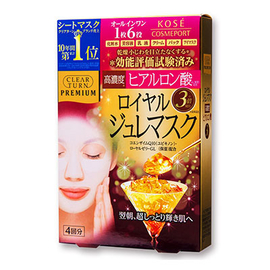 Kose Clear Turn Premium Royal Jelly маски с концентрированной гиалуроновой кислотой