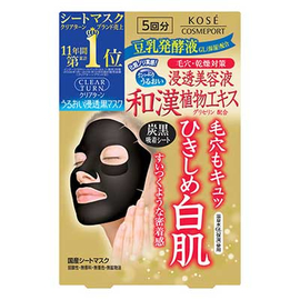 Kose Clear Turn Black маски для сужения пор