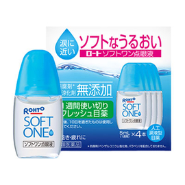 Rohto Soft One мягкие увлажняющие капли для глаз