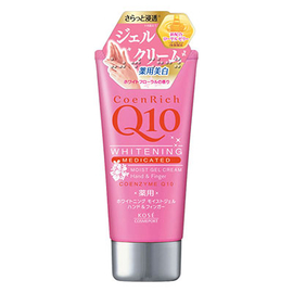 Kose CoenRich Q10 отбеливающий увлажняющий гель-крем для рук