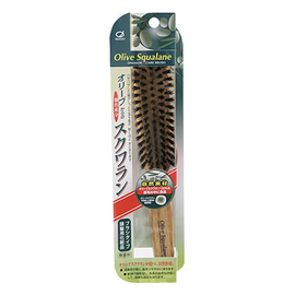 Ikemoto Olive Squalane OS-1214 расческа с натуральной щетиной и скваланом