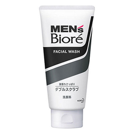 Biore Men's Double Scrub пенка-скраб против жирности и черных точек