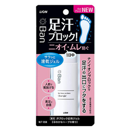 Lion Ban Nano-ion Block Foot Gel дезодорант-гель для ног с нано-ионами