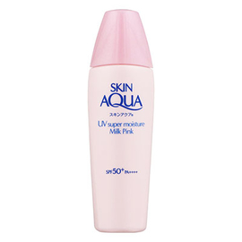 Skin Aqua UV Super Moisture Milk Pink санскрин с функцией цветокоррекции кожи