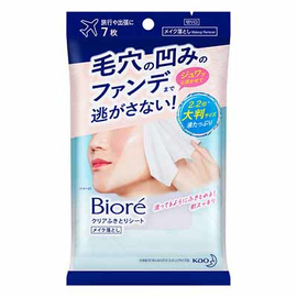 Kao Biore Clear Wiping Sheet салфетки для снятия макияжа