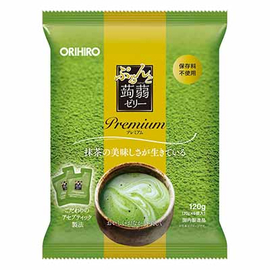 Orihiro Purunto Konnyaku Jelly Premium порционное желе из конняку с зеленым чаем матча