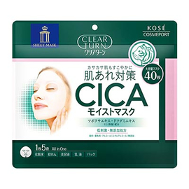 Kose Clear Turn CICA Moist увлажняющие ухаживающие маски все-в-одном