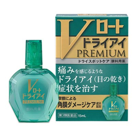 Rohto V Dry Eye Premium премиальные увлажняющие глазные капли