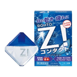 Rohto Z! Contact освежающие глазные капли от сухости и усталости при ношении контактных линз