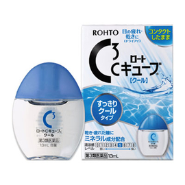 Rohto C3 Cube Cool освежающие капли для глаз при ношении контактных линз