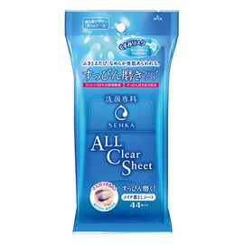 Shiseido Senka All Clear Sheet салфетки для снятия макияжа