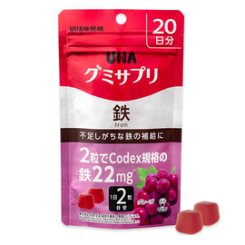 UHA Gummy Supple железо со вкусом винограда