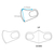 PITTA Mask Navy маски многоразовые