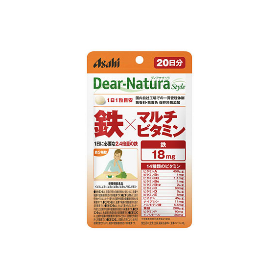 Asahi Dear-Natura мультивитамины + железo