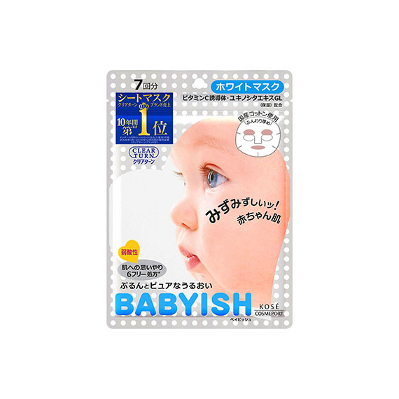 Kose Babyish маски для увлажнения и ровности тона