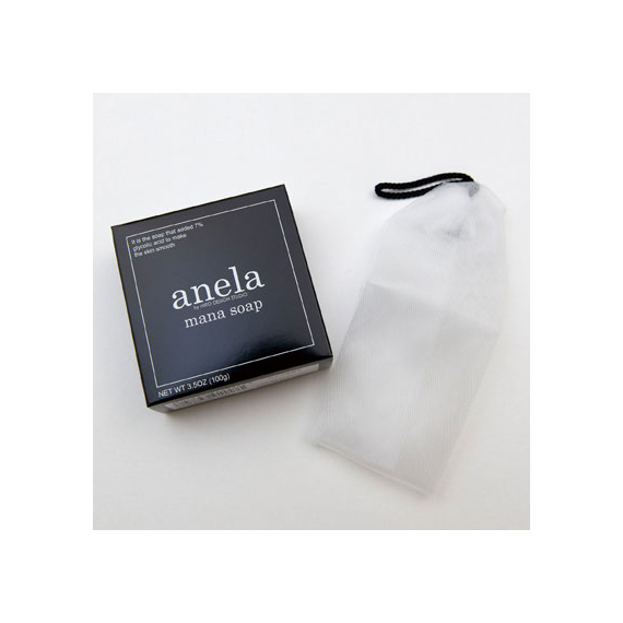 Anela Mana Soap мыло для умывания с гликолевой кислотой 7% и сеточкой