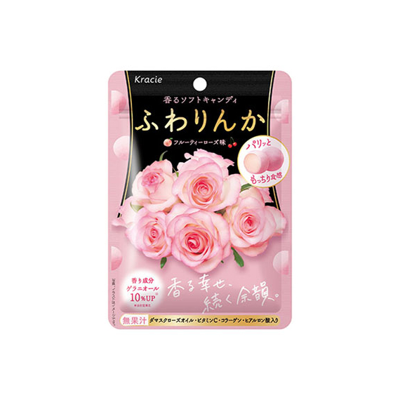 Kracie Fuwarinka Beauty Rose Candy жевательные конфеты, 3 шт