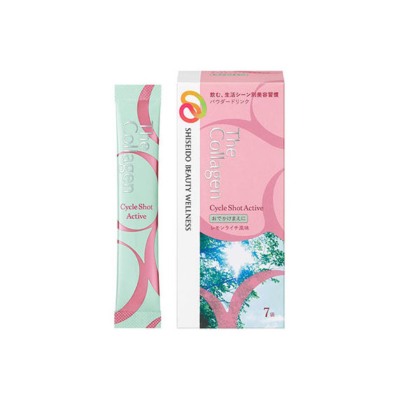Shiseido The Collagen Cycle Shot Active порошковый коллаген и ягоды годжи