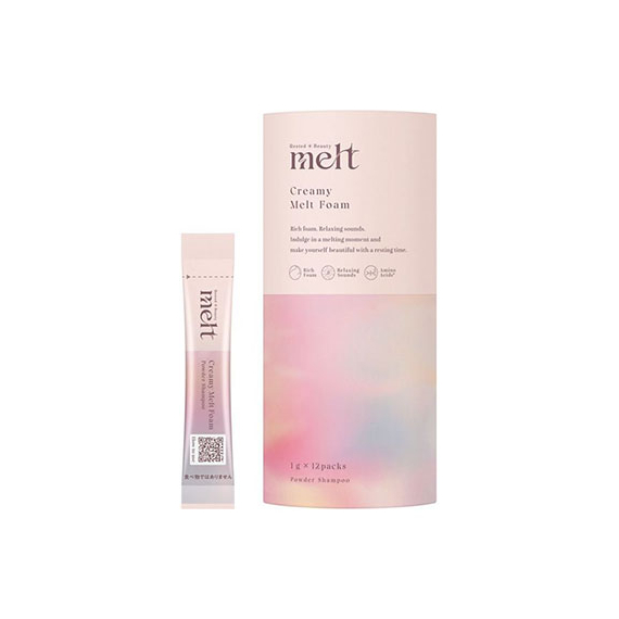 Kao Creamy Melt Foam карбонизированный шампунь-пудра