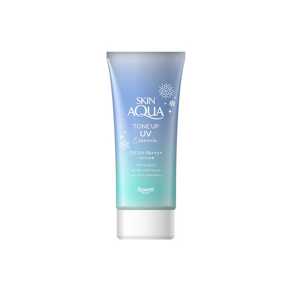 Skin Aqua Tone Up UV Essence Blue санскрин с функцией цветокоррекции кожи