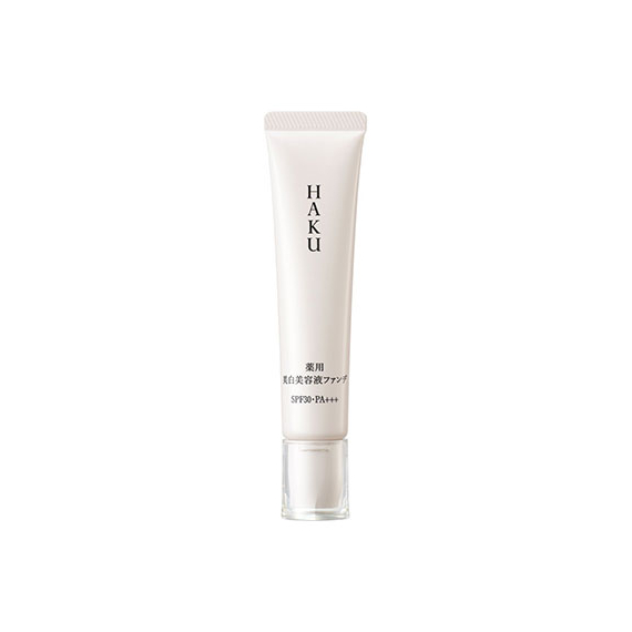 Shiseido HAKU Melanofocus F отбеливающая эссенция с эффектом тонального крема