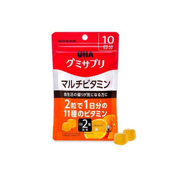 UHA Gummy Supple мультивитамины со вкусом апельсина