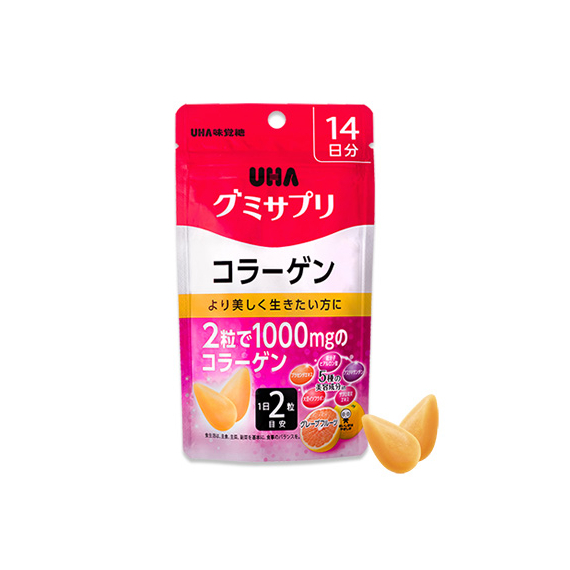 UHA Gummy Supple грейпфрутовый комплекс для красоты кожи с коллагеном