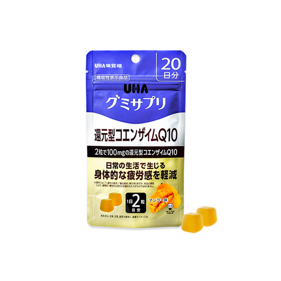 UHA Gummy Supple редуцированный коэнзим Q10 со вкусом манго
