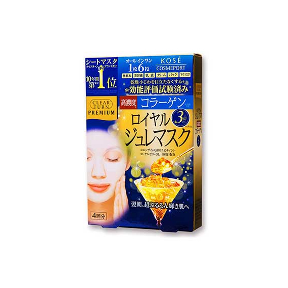 Kose Clear Turn Premium Royal Jelly маски с концентрированным коллагеном