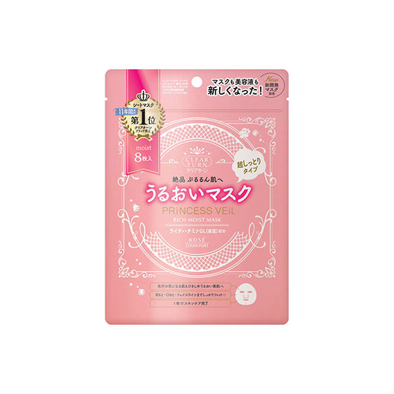 Kose Clear Turn Princess Veil Rich Moist увлажняющие маски