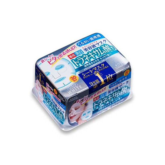 Kose Clear Turn антивозрастные отбеливающие маски с транексамовой кислотой