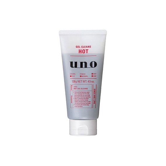 Shiseido Uno Hot Gel Cleans разогревающий гель для умывания для мужчин