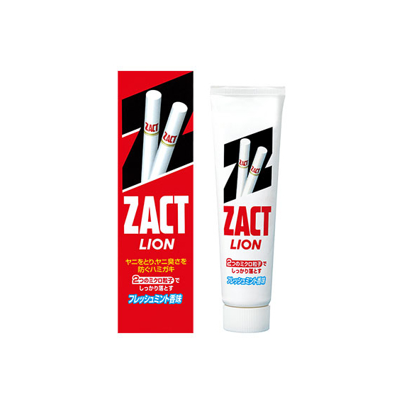Lion Zact освежающая зубная паста для курящих