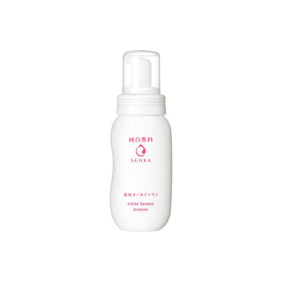 Shiseido Senka White Beauty Mousse отбеливающий увлажняющий мусс для лица
