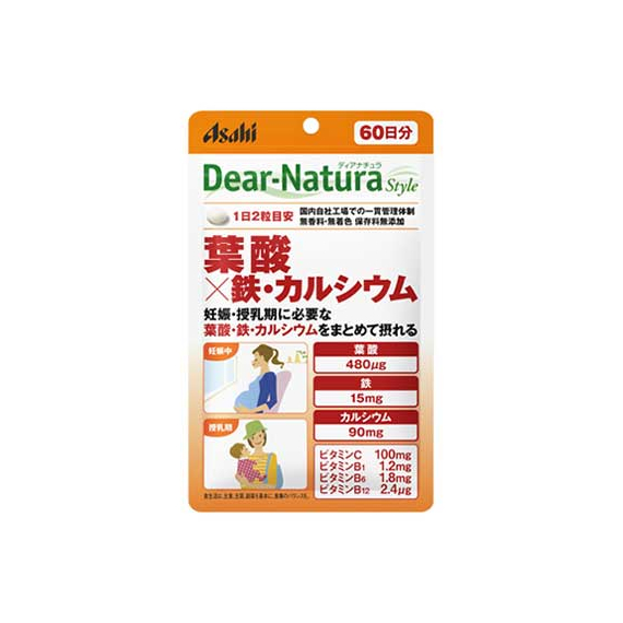 Asahi Dear-Natura фолиевая кислота железо и кальций