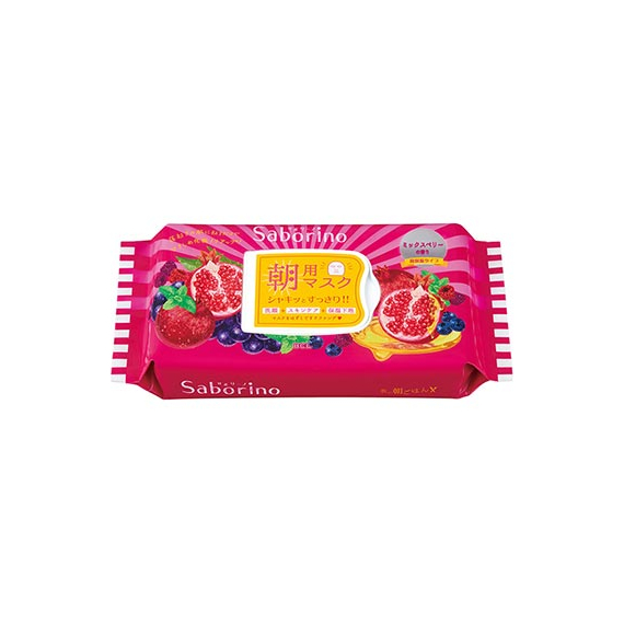 Saborino Morning Mask Ripe Fruit High Moisture маски для лица с гранатом и черникой