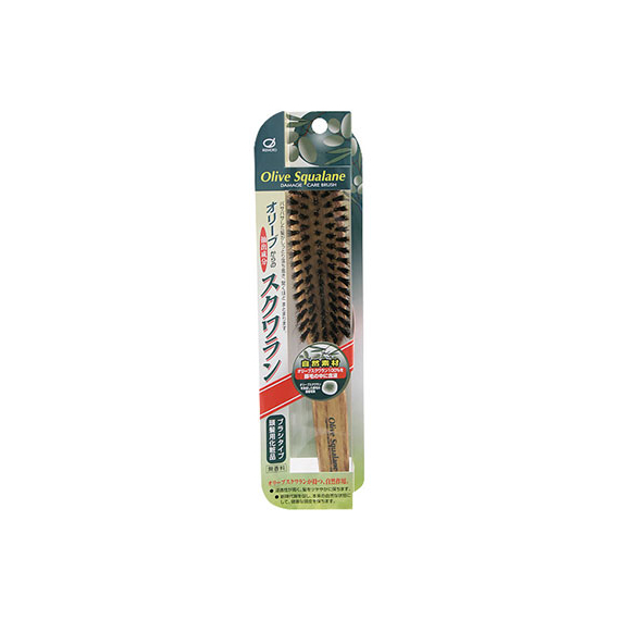 Ikemoto Olive Squalane OS-1214 расческа с натуральной щетиной и скваланом