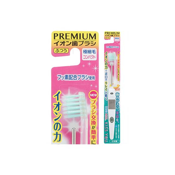 KISS YOU Fluorine Extra Fine Compact ионная зубная щетка с фтором и компактной головкой