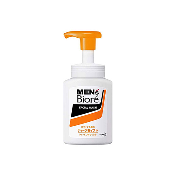 Kao Biore Men's Deep Moist увлажняющий мусс для умывания