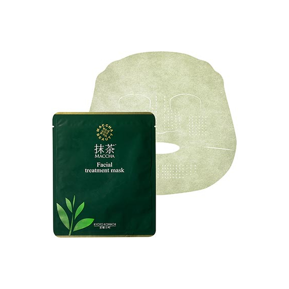 Kyoto Komachi Maccha Beauty Facial Treatment Mask маски для лица с зеленым чаем матча