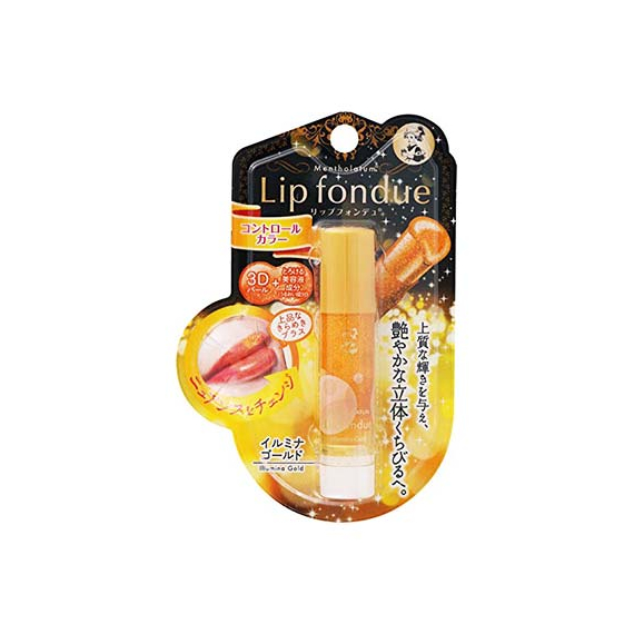 Mentholatum Lip Fondue Illumina Gold бальзам для губ с золотистыми блестками
