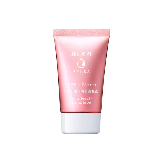 Shiseido Junpaku Senka White Beauty Serum in CC крем все-в-одном