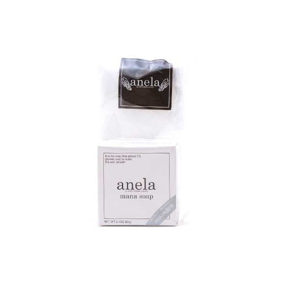 Anela Mana Soap мыло для умывания с гликолевой кислотой 3% и сеточкой