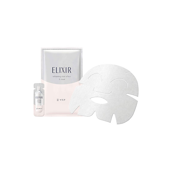 Shiseido Elixir Whitening Clear отбеливающие маски с сывороткой