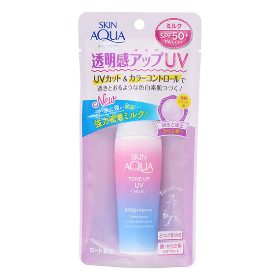 Skin Aqua Tone UP UV Milk санскрин с функцией цветокоррекции кожи
